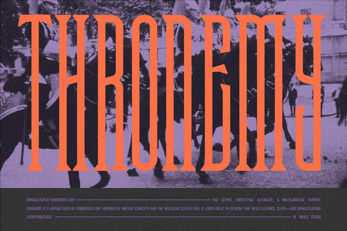 Thronemy - Condensed Serif Display 