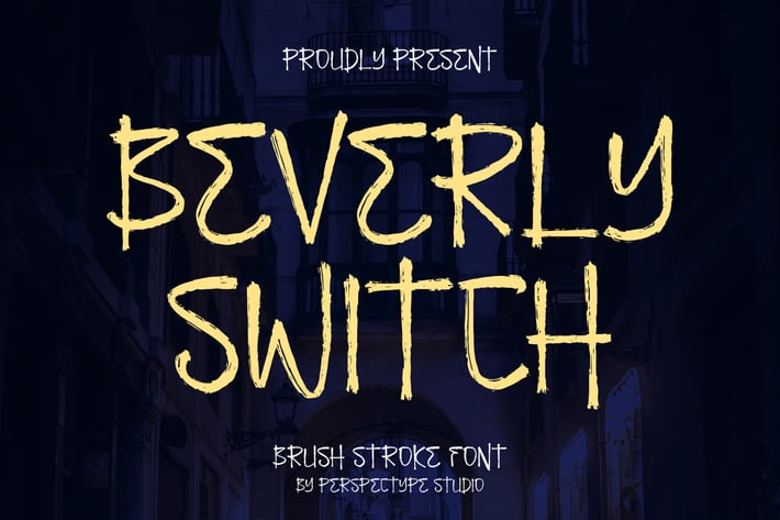 Beverly Switch Brush Stroke Font