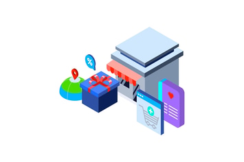 Store Isometric Illustration