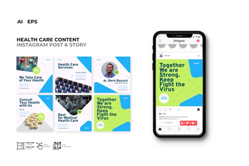Frenia-Healthcare Instagram Post Story Template