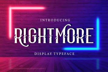 Rightmore | Display Typeface