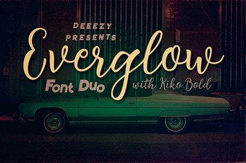 Everglow Script Font Duo