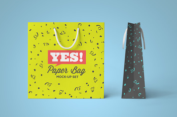 Square Paper Bag Mock-Up Vol.2