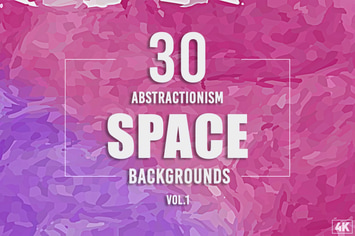 30 Abstractionism Space Backgrounds - Vol. 1