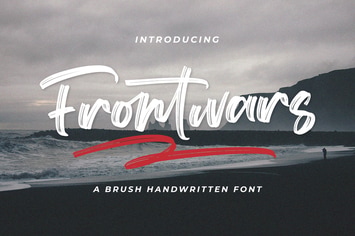 Frontwars -  Brush Font
