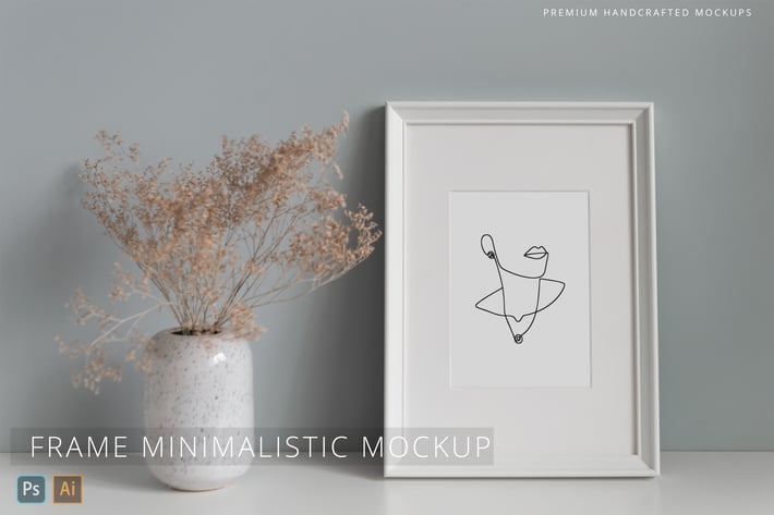 Photo & Picture Frame Mockup Minimalistic Interior