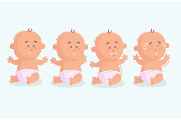 Cartoon Baby Toddler Illustration