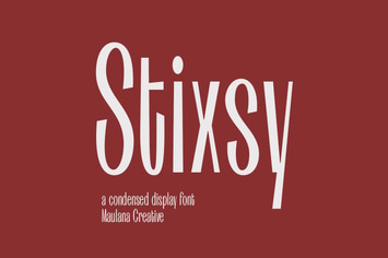Stixsy Condensed Display Fonts