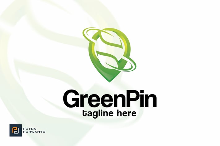 Green Pin - Logo Template