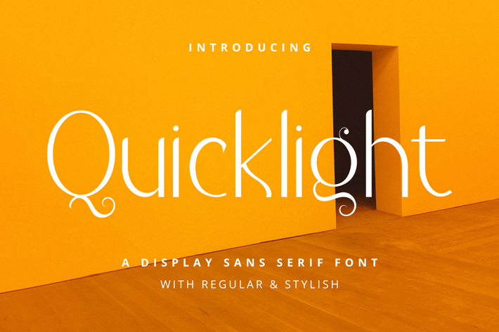 Quicklight - Advertisement Font