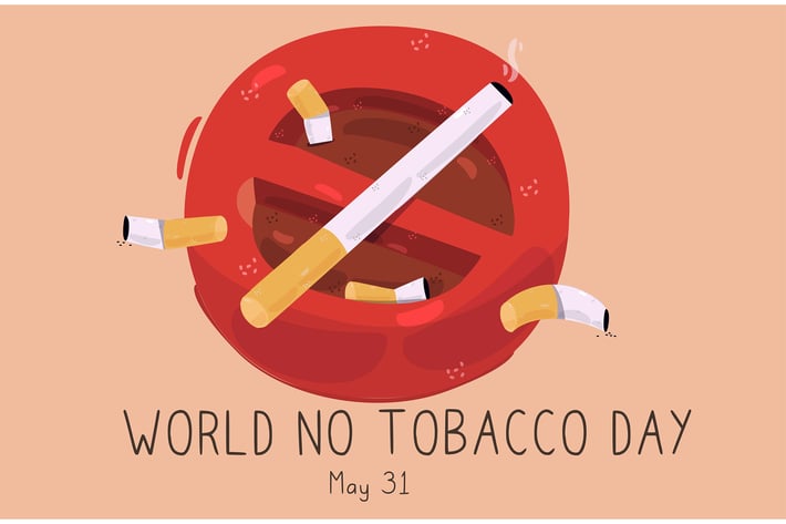 World No Tobacco Day Illustration
