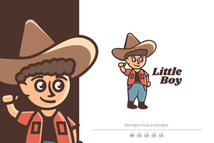Little Boy Cartoon Logo