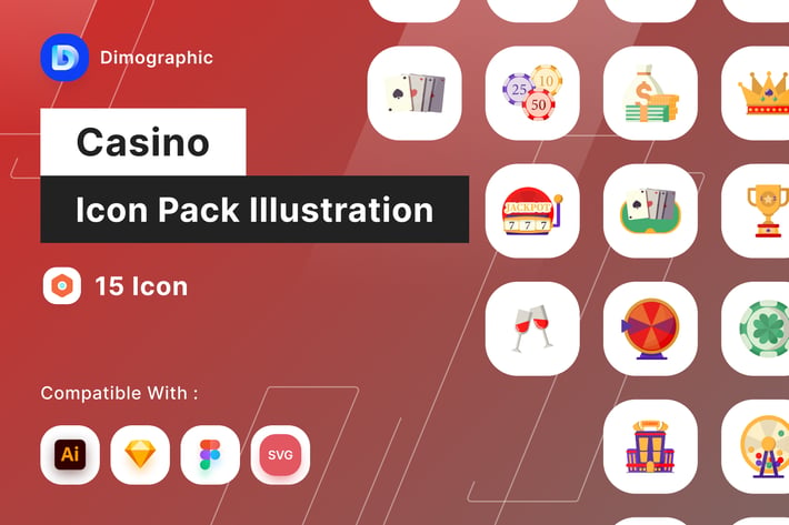 Casino Icon Pack Illustration