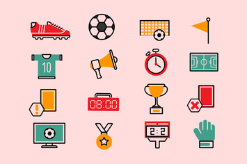 Soccer Colorful Icons