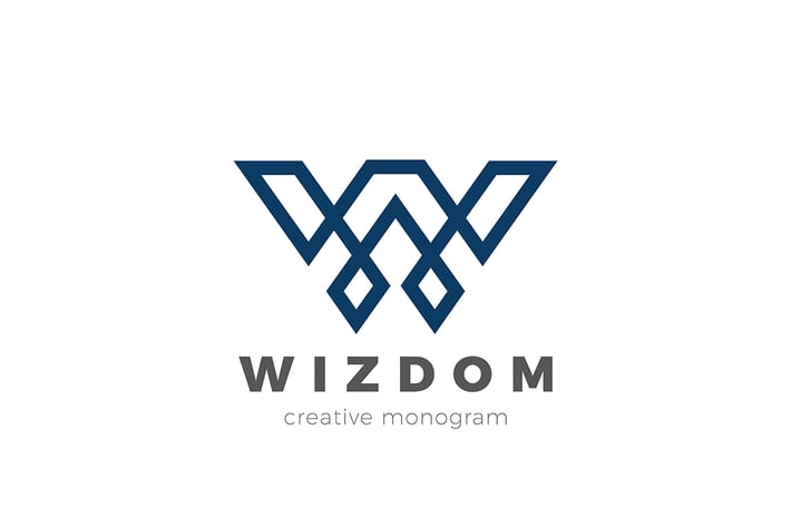 Logo Letter W Linear Luxury design style