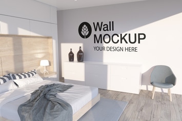 Wall Mockup in Room