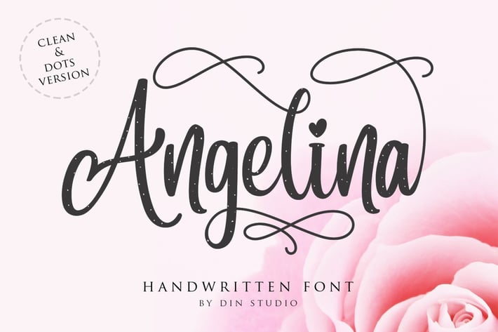 Angelina - Beautiful Script Font