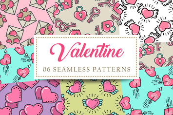 Valentine Seamless Patterns