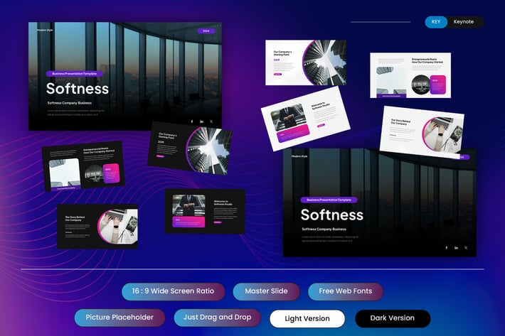 Softness - Business Keynote Template