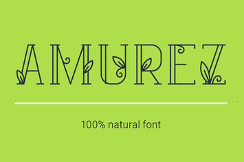 Amurez - delicate natural font