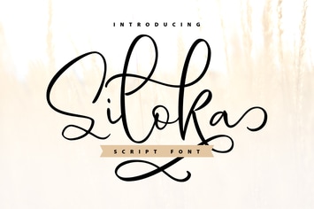 Siloka | Script Font