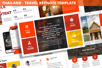 Thailand - Travel Keynote Template