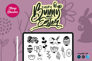 Bunny Easter | Stamp brush