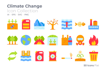 Climate Change Color Icon