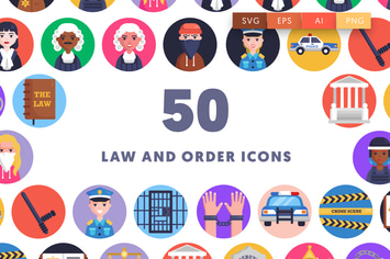 50 Law and Order Icons