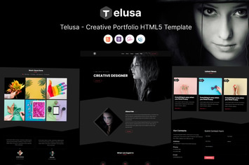 Telusa - Creative Portfolio HTML5 Template