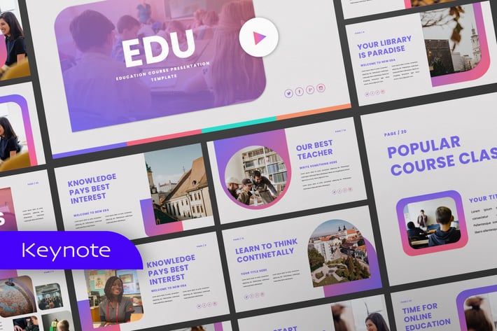 Edu Creative Keynote Presentation Template
