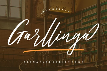 Garllinga | Signature Script Font