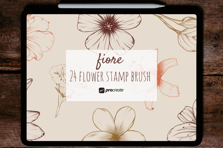 Fiore  – Procreate Stamp Brush