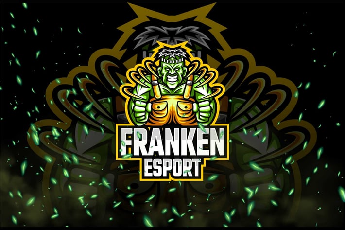 Frankenstein E-Sport and Sport Logo Template
