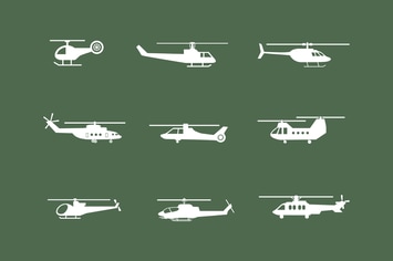 9 Helicopter Icons
