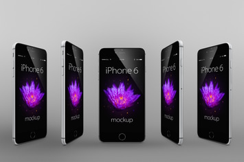 iPhone 6 Photorealistic Responsive Mock-Ups Vol.2