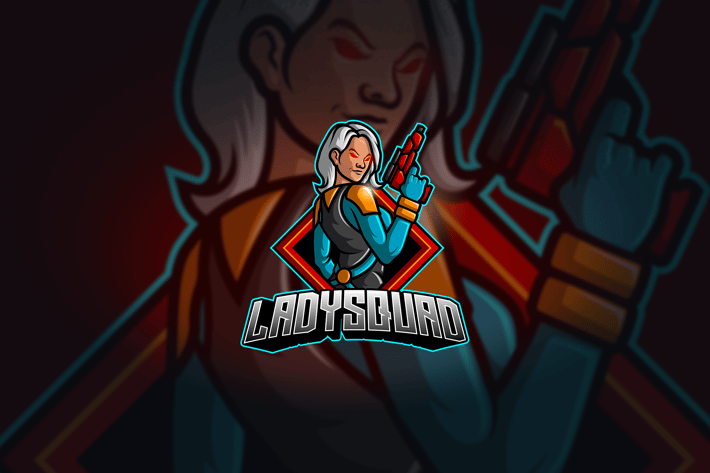 Lady Squad - Mascot & Esport Logo
