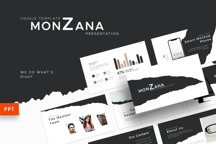 Monzana - Creative Powerpoint Template
