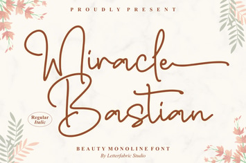 Miracle Bastian Monoline Font