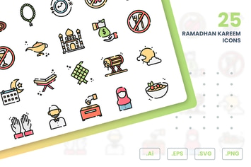 Ramadhan Kareem Icon Set