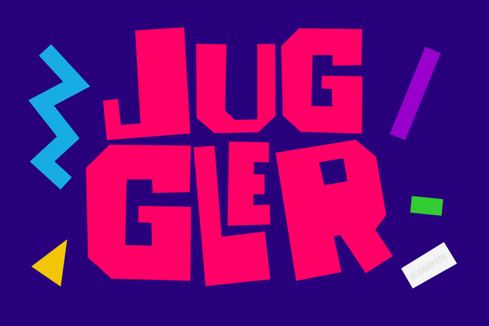 Juggler - Trendy Quirky Font