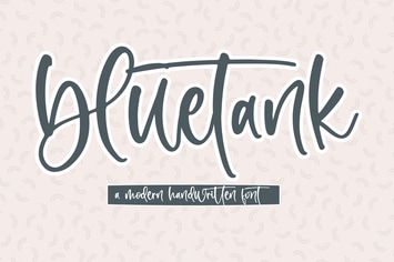 Bluetank Modern Handwritten Font