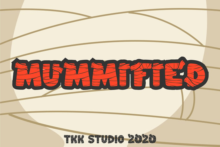 Halloween Font - Mummified