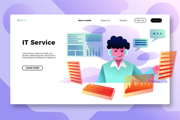 IT Services - Banner & Landing Page