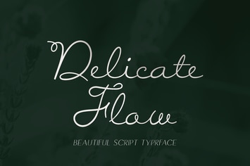 Delicate Flow - Signature Script Typeface