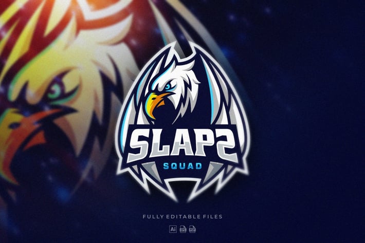 Eagle Badge Gaming Esports Logo