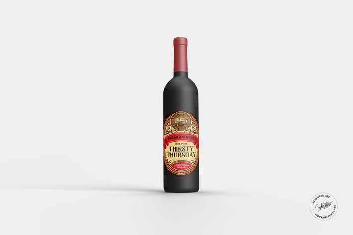 Syrup Bottle - Mockup Template