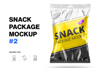Large Snack Package Mock-up