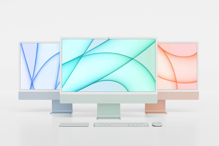 iMac 24" M1 Mockup