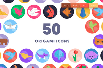 50 Origami Icons
